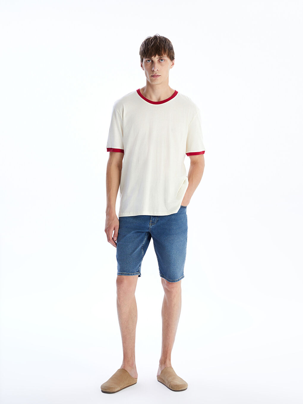LCW Jeans Short en Jean Coupe Slim Pour Hommes -S5RN19Z8-H45