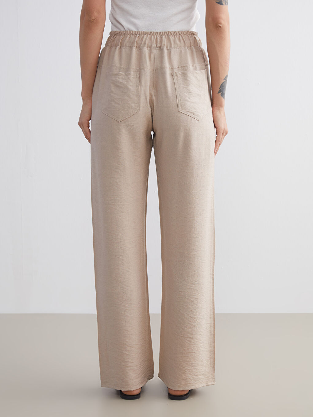 Elasticated Waist Women's Trousers-7