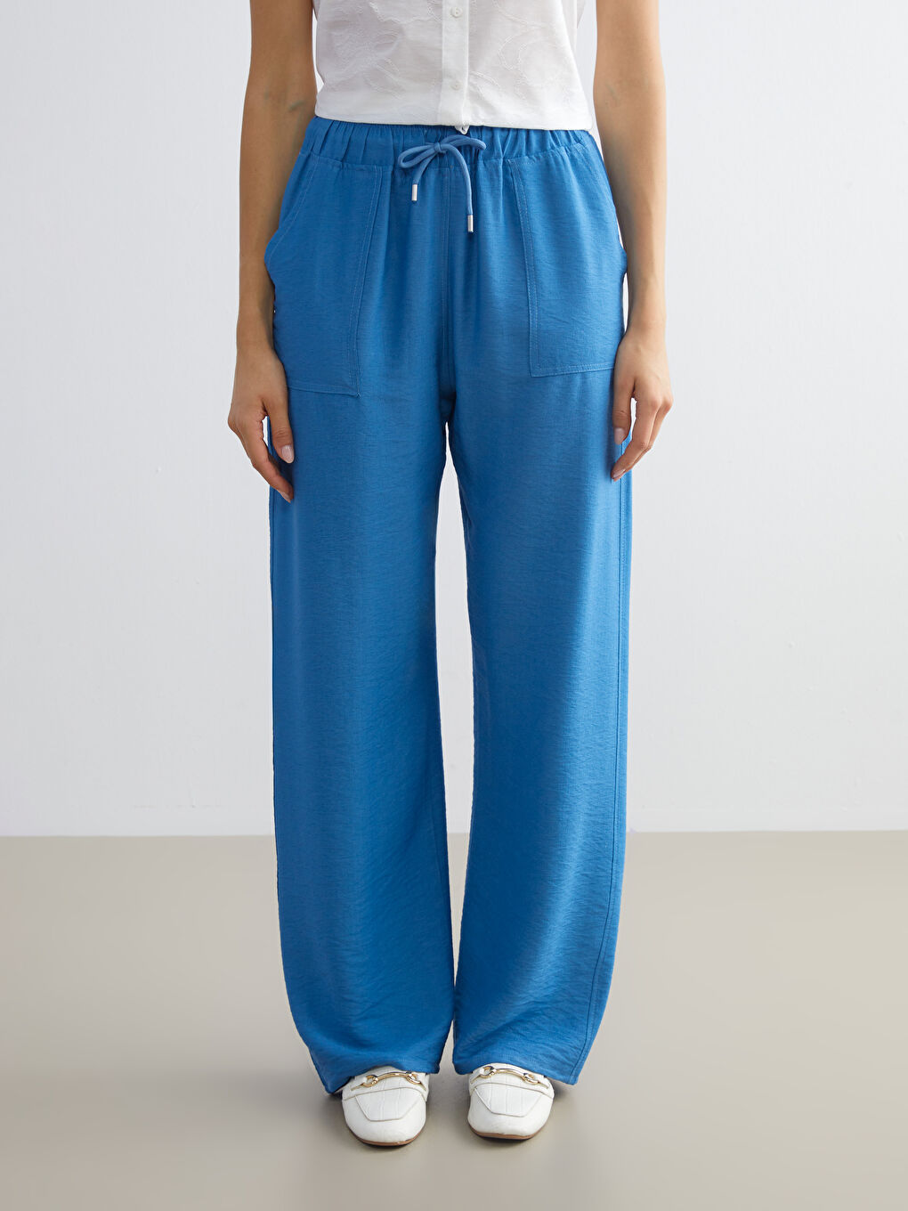 Elasticated Waist Women's Trousers-3