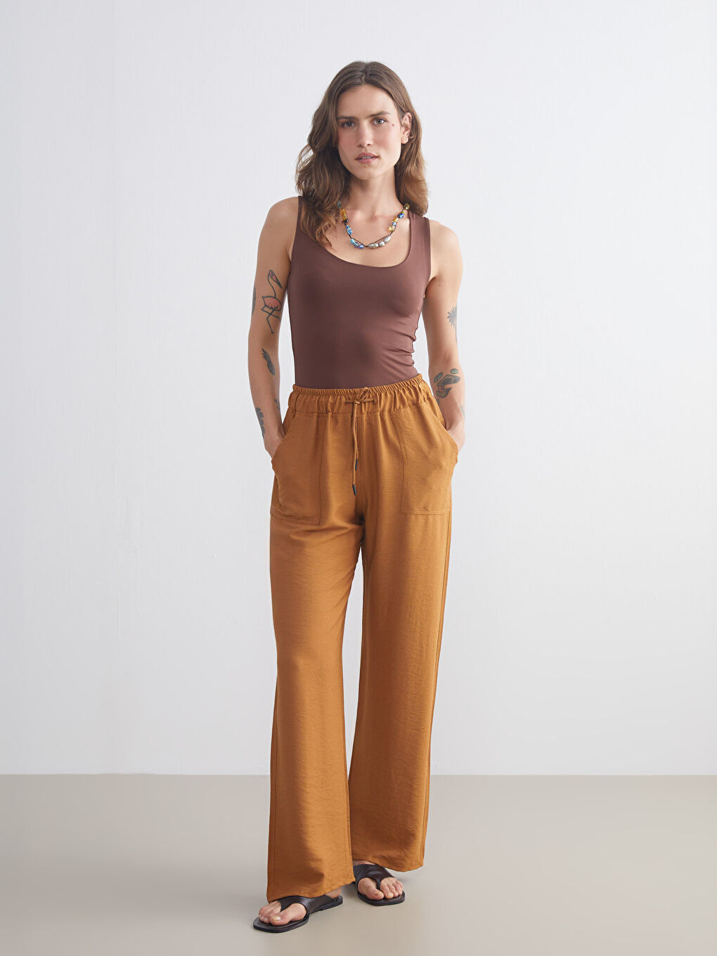 Elasticated Waist Women's Trousers