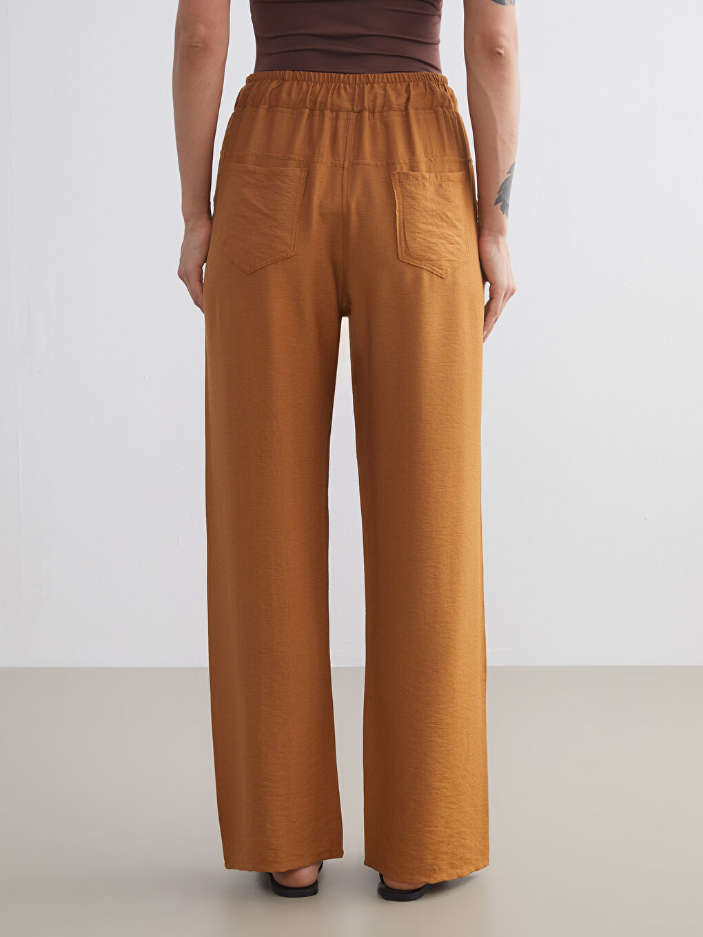 Elasticated Waist Women's Trousers-7