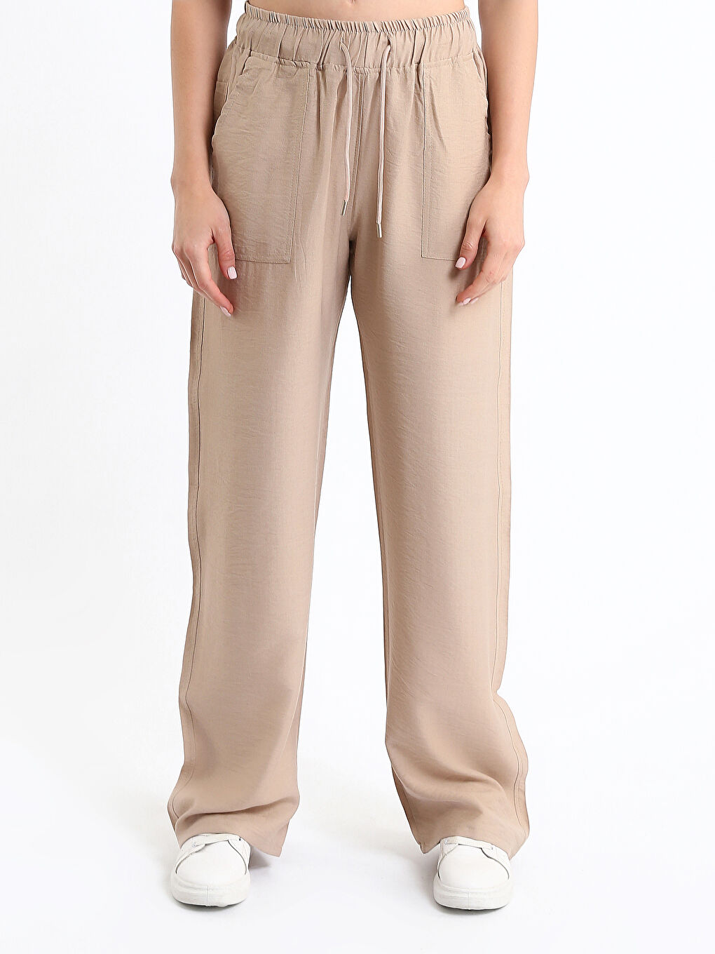 Elasticated Waist Women's Trousers-2