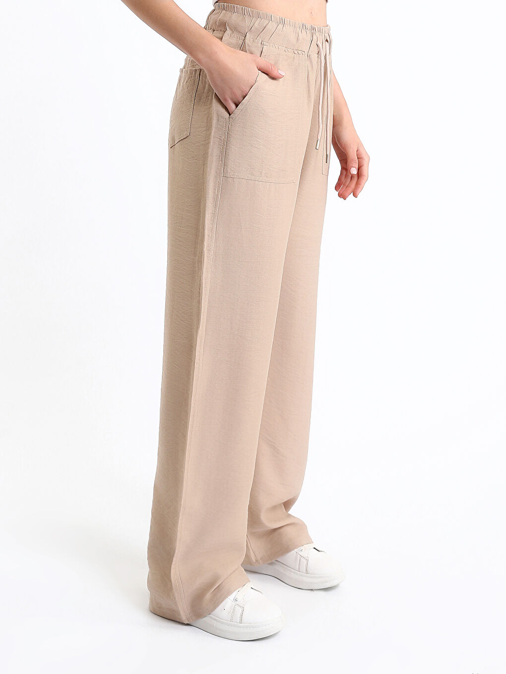 Elasticated Waist Women's Trousers-6