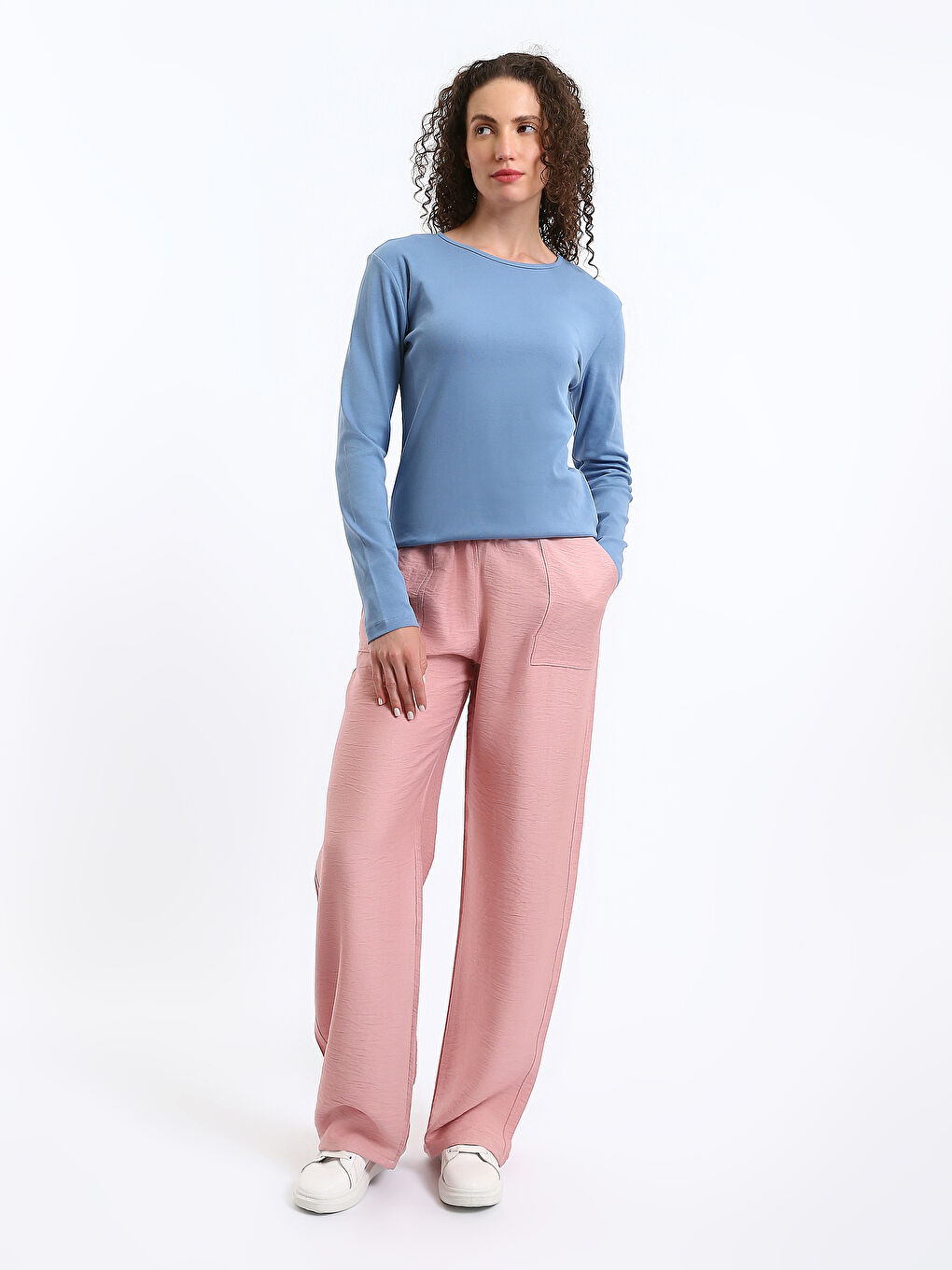 Elasticated Waist Women's Trousers-2