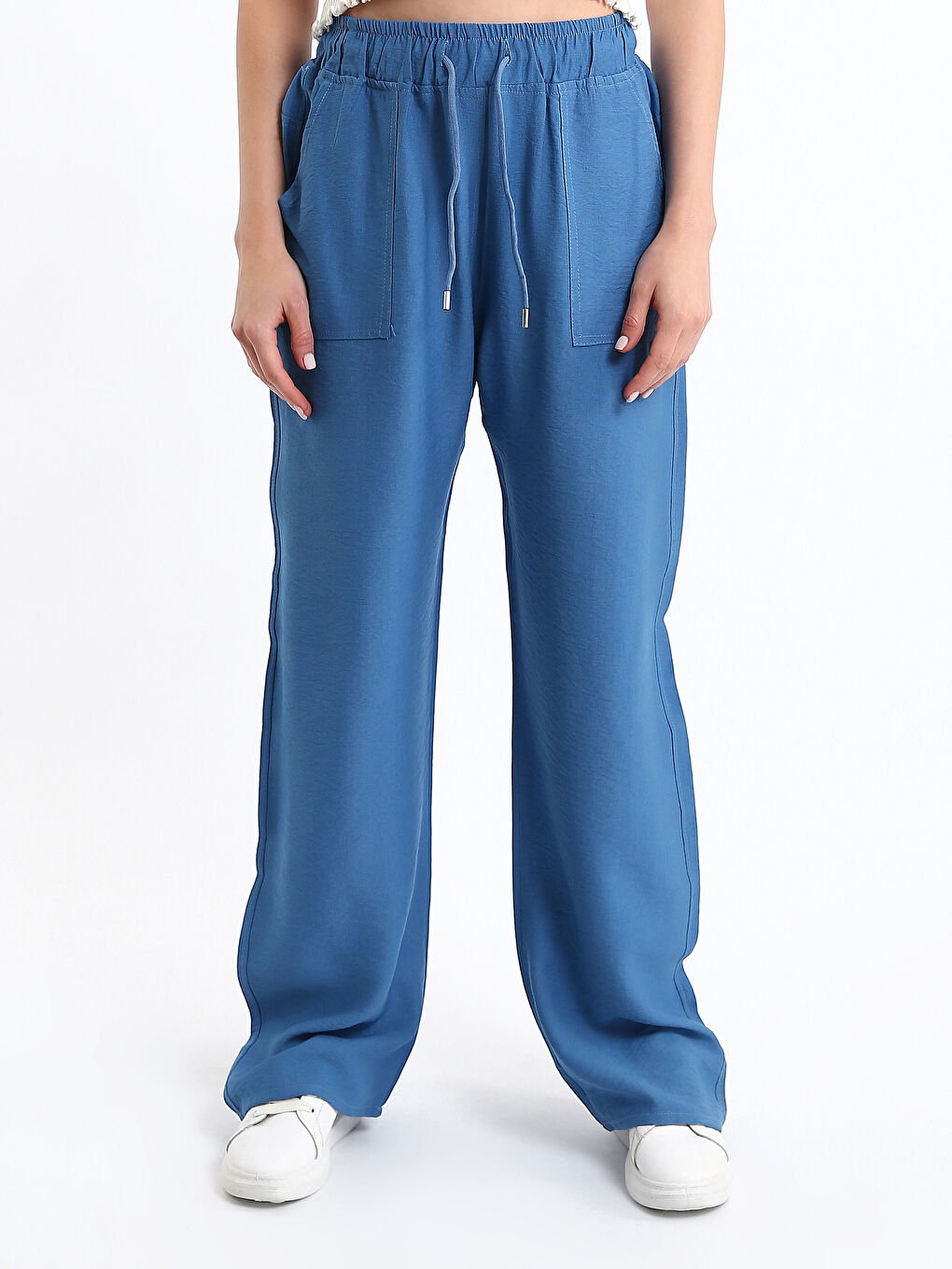 Elasticated Waist Women's Trousers-2