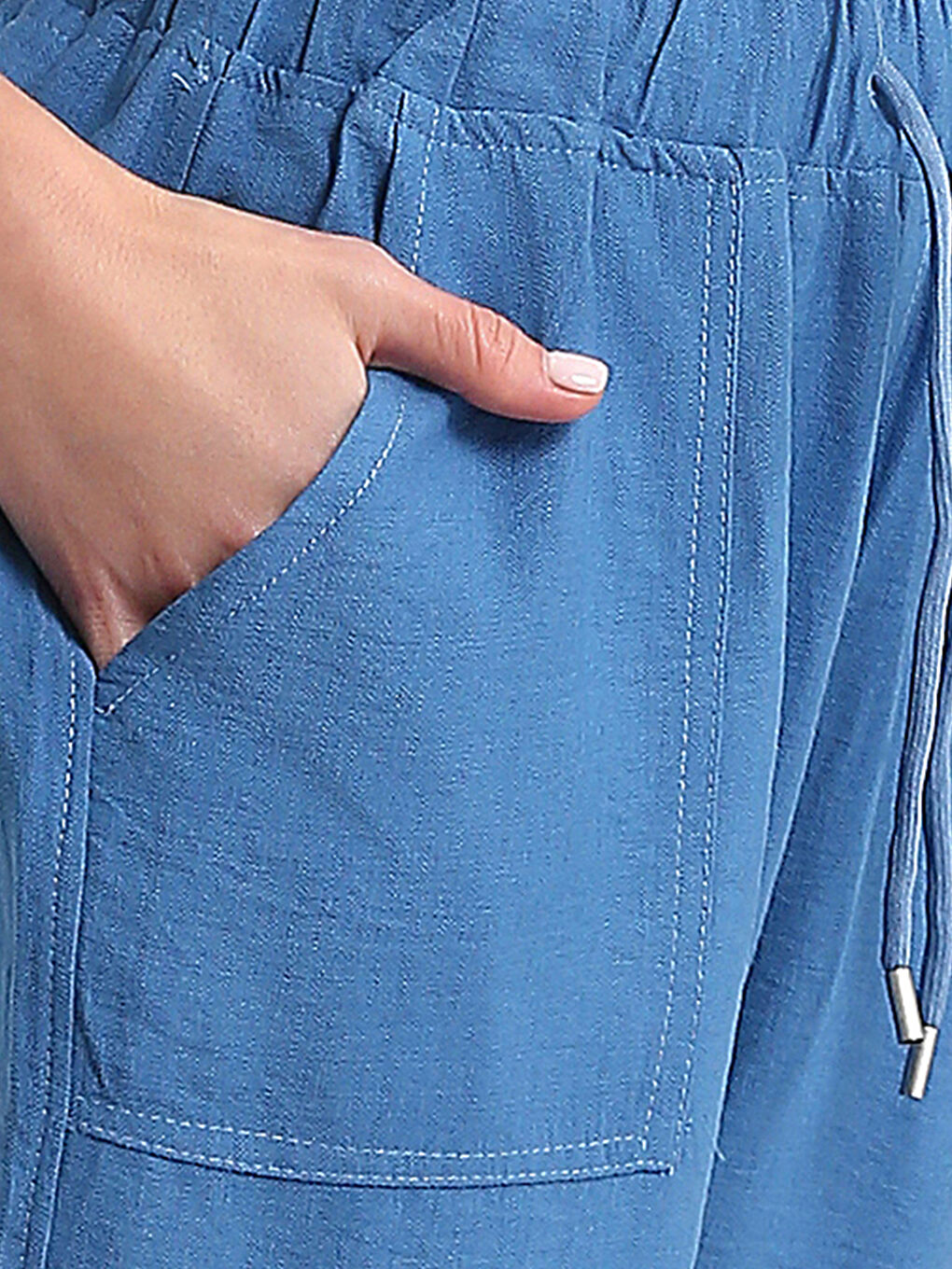 Elasticated Waist Women's Trousers-4