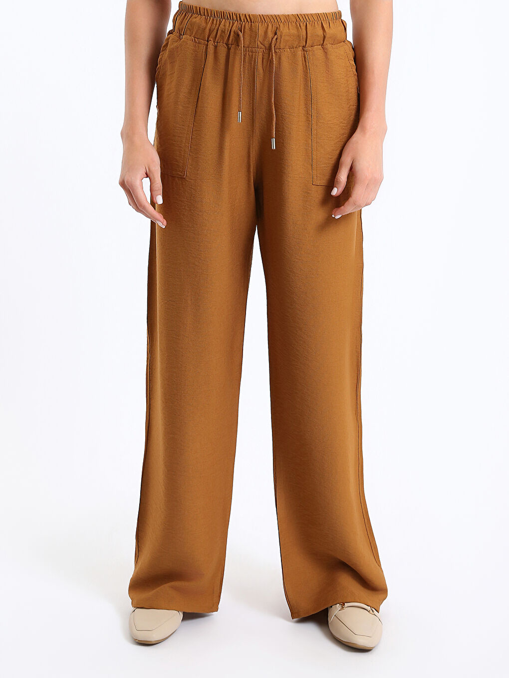 Elasticated Waist Women's Trousers-2