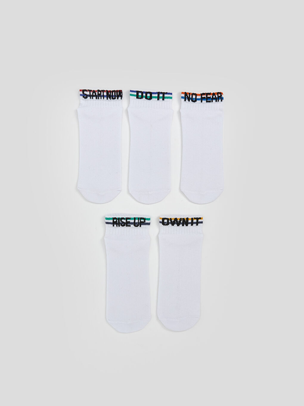 LCW Kids Patterned Boys Trainer Socks 5 Pack -S5RN22Z4-K00