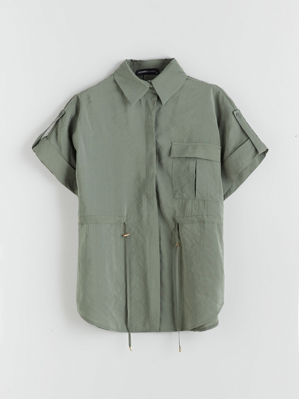 LCWAIKIKI Classic Modal Blend Oversize Women's Shirt -S5RN29Z8-8MS