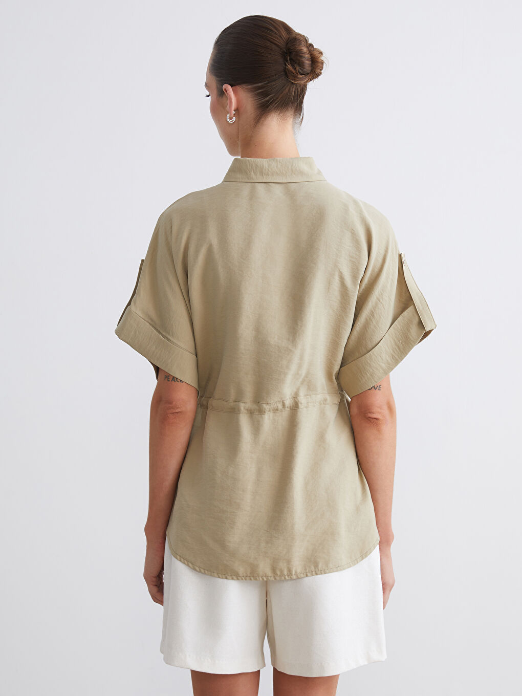 LCWAIKIKI Classic Oversize Modal Blend Women's Shirt -S5RN30Z8-1JW
