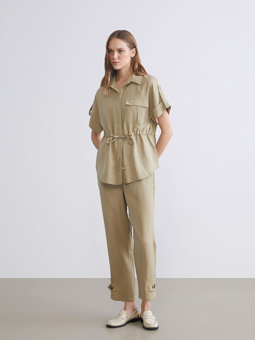 Oversize Modal Blend Women's Shirt-2
