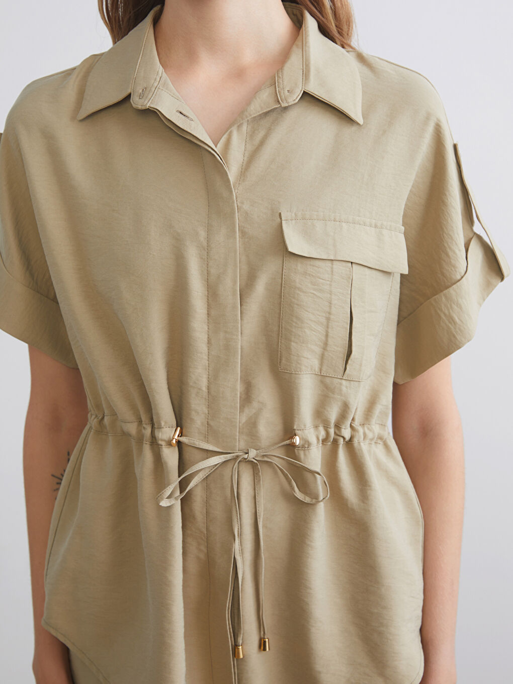 Oversize Modal Blend Women's Shirt-4