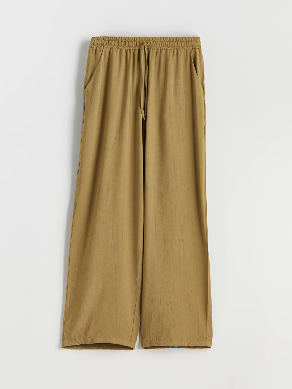 LCWAIKIKI Classic Elastic Waist Wide Leg Women's Trousers -S5RN40Z8-HCB