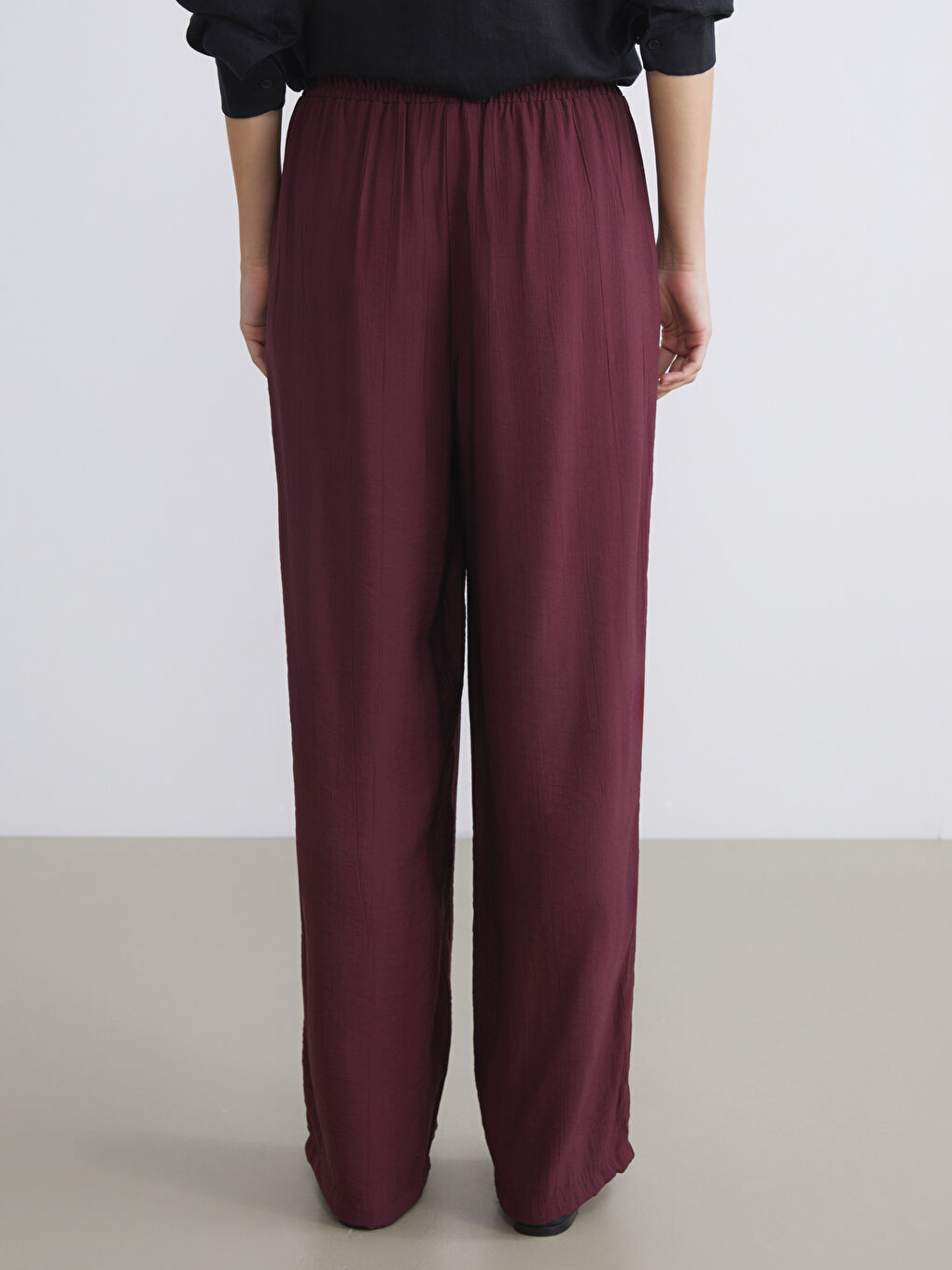 LCWAIKIKI Classic Elastic Waist Wide Leg Women's Trousers -S5RN40Z8-HQT