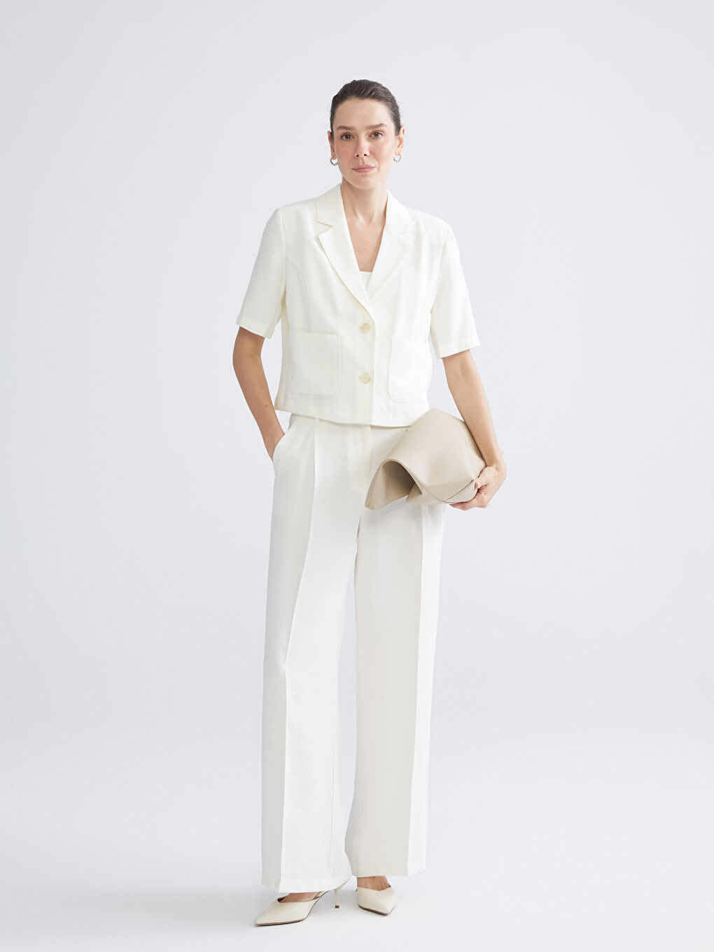 Loose Fit Wide Leg Women's Trousers