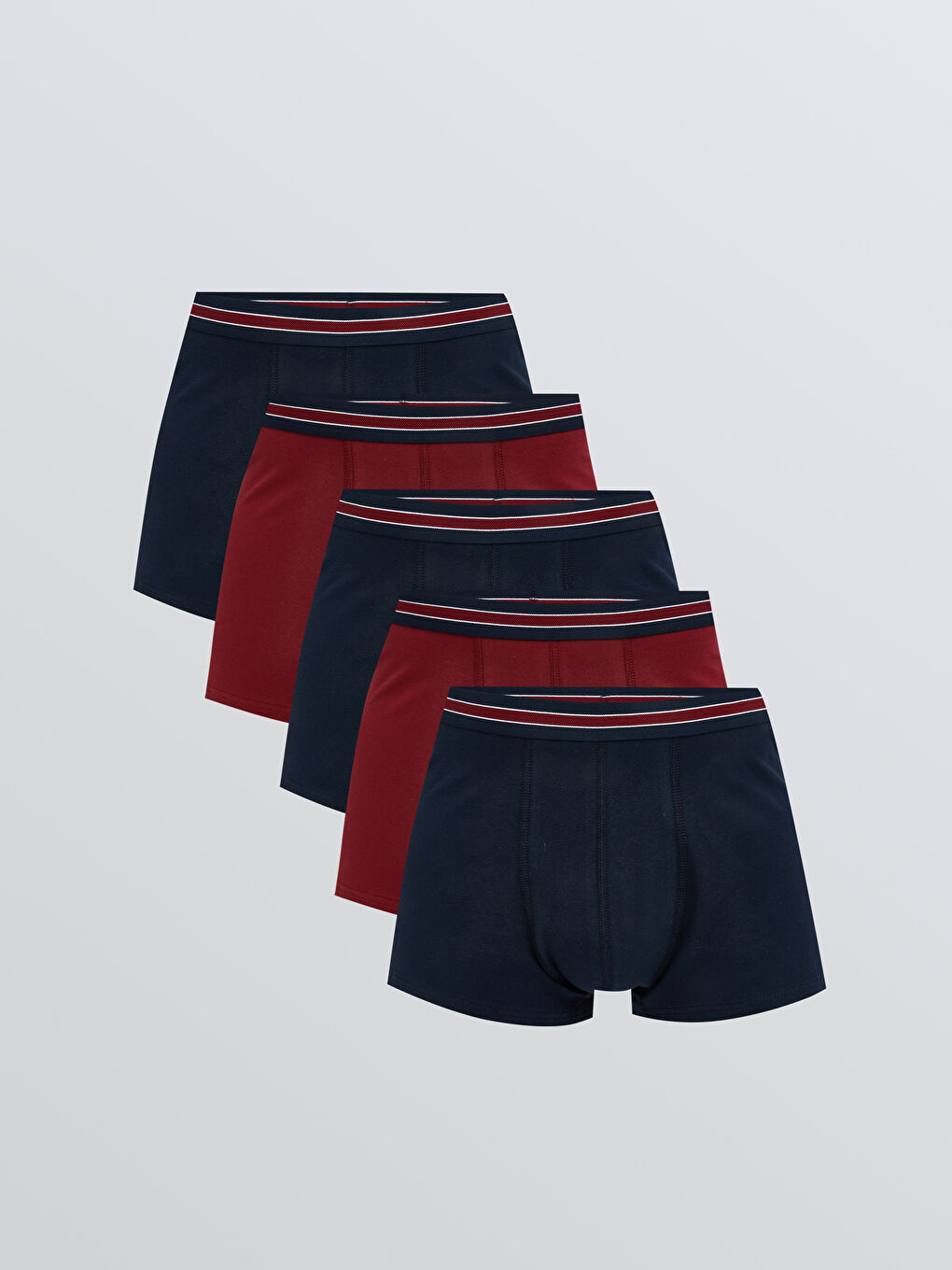 Regular Fit Cotton Stretch Men's Boxer Trunks 5 Pack -S5RN47Z8-HMS