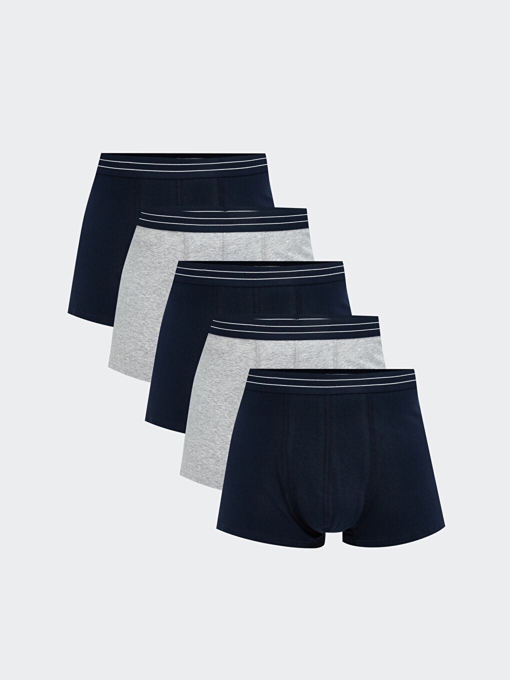 Regular Fit Cotton Stretch Men's Boxer Trunks 5 Pack -S5RN47Z8-LAL