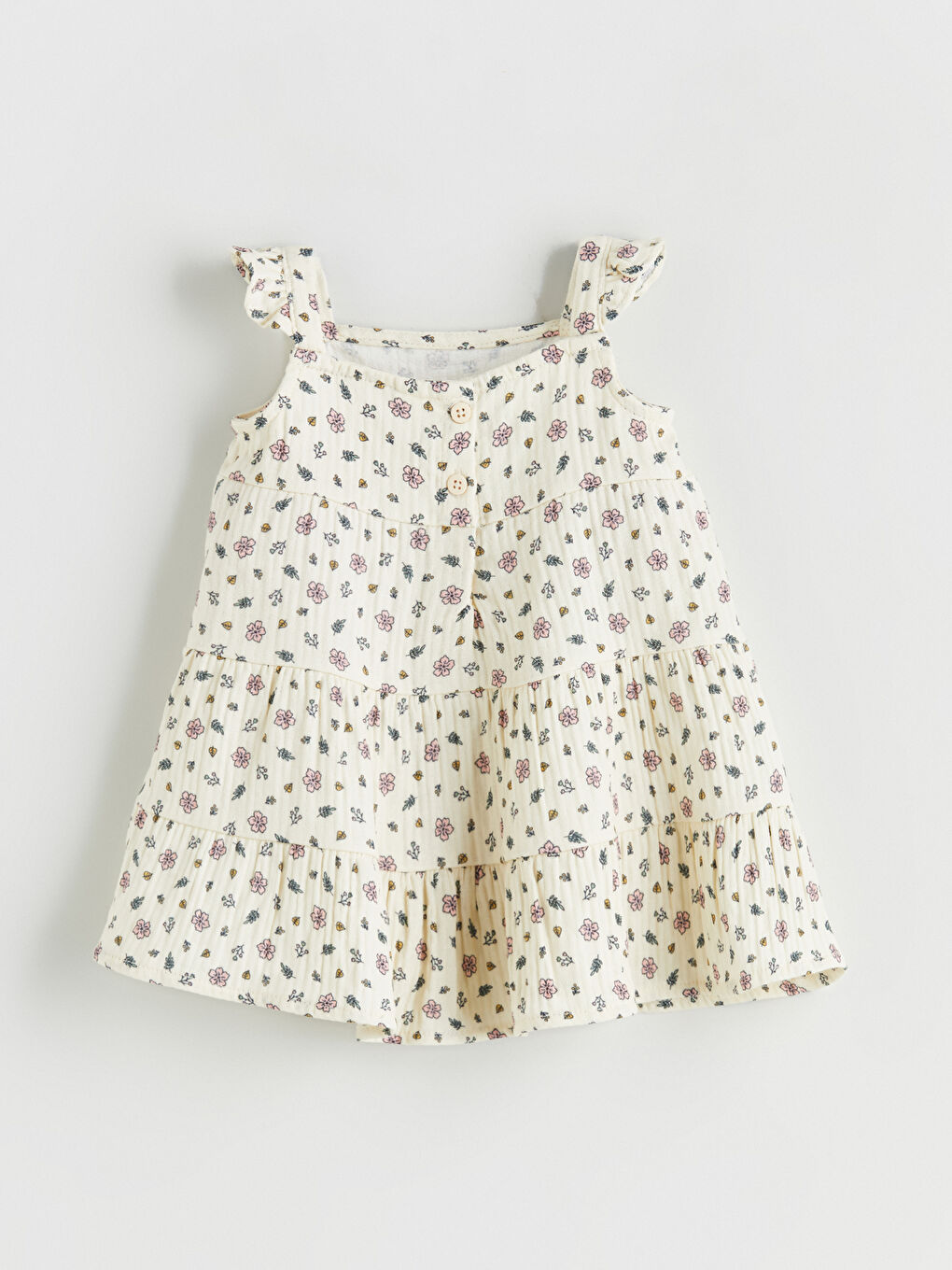 Square Collar Floral Baby Girls' Dress -S5RN49Z1-LRB