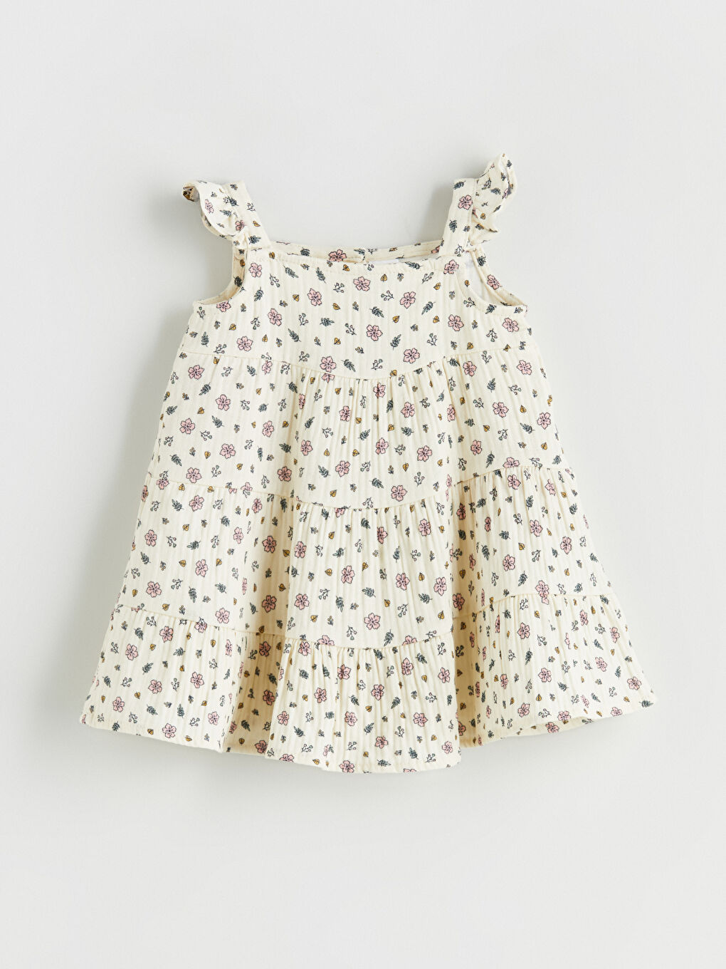 Square Collar Floral Baby Girls' Dress -S5RN49Z1-LRB