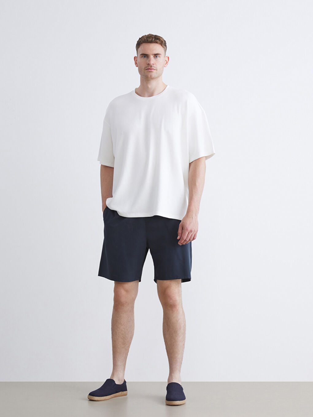 Plus Size Short Length Men's Swim Shorts