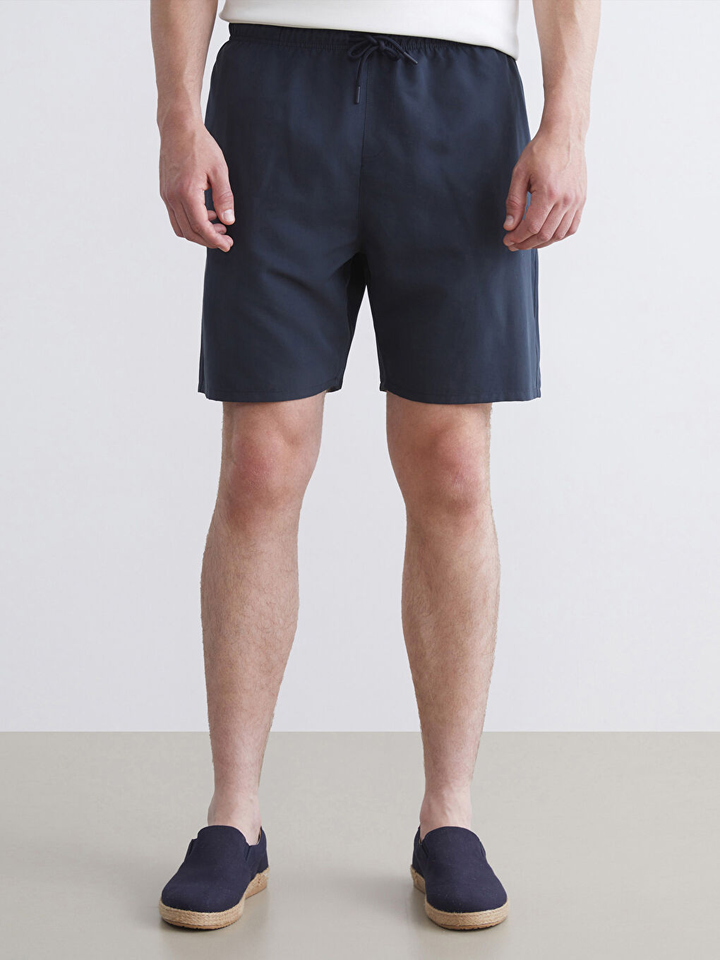 Plus Size Short Length Men's Swim Shorts-1