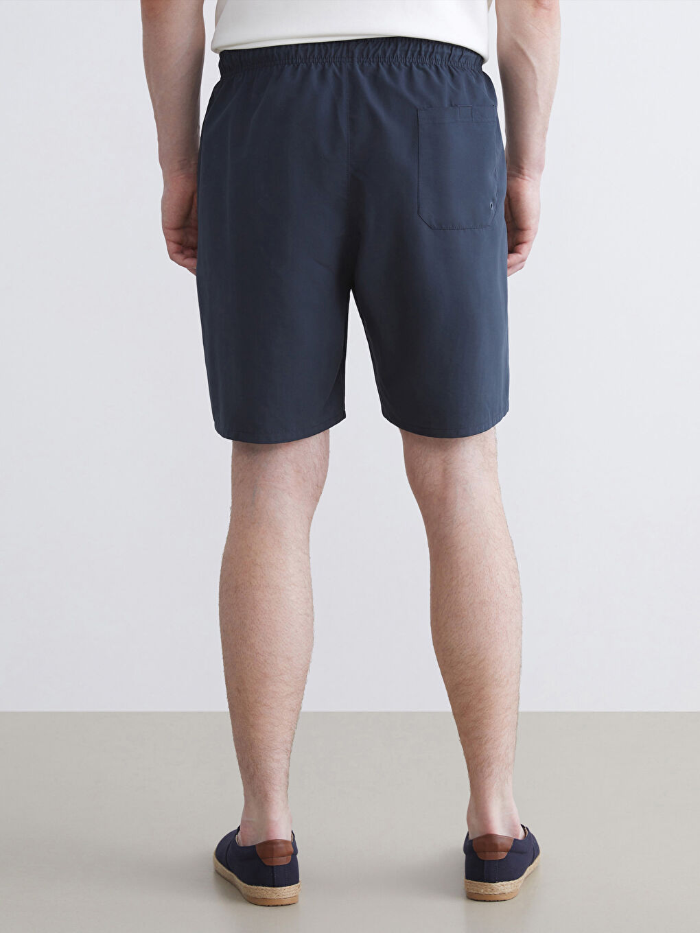 Plus Size Short Length Men's Swim Shorts-3