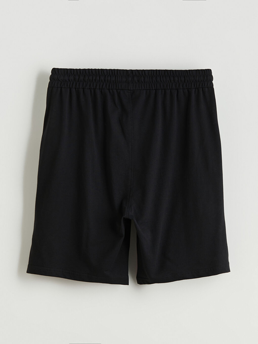 Siyah Standart Kalıp Erkek Şort-5