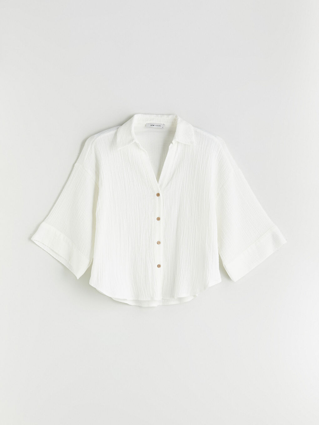 Oversize Muslin Women's Shirt -S5RN60Z8-R9J