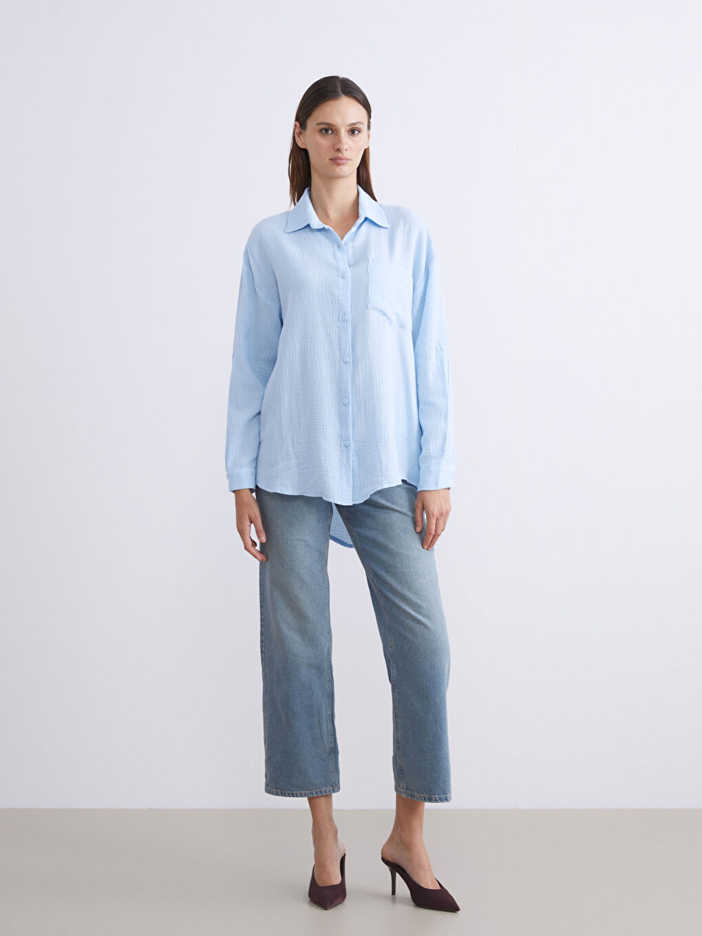 Chemise Oversize pour Femmes-3