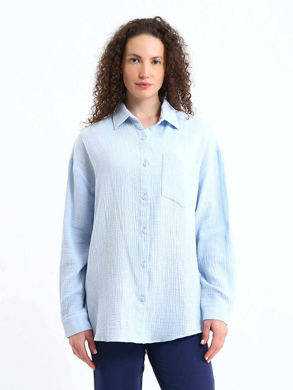 Chemise Oversize pour Femmes-1