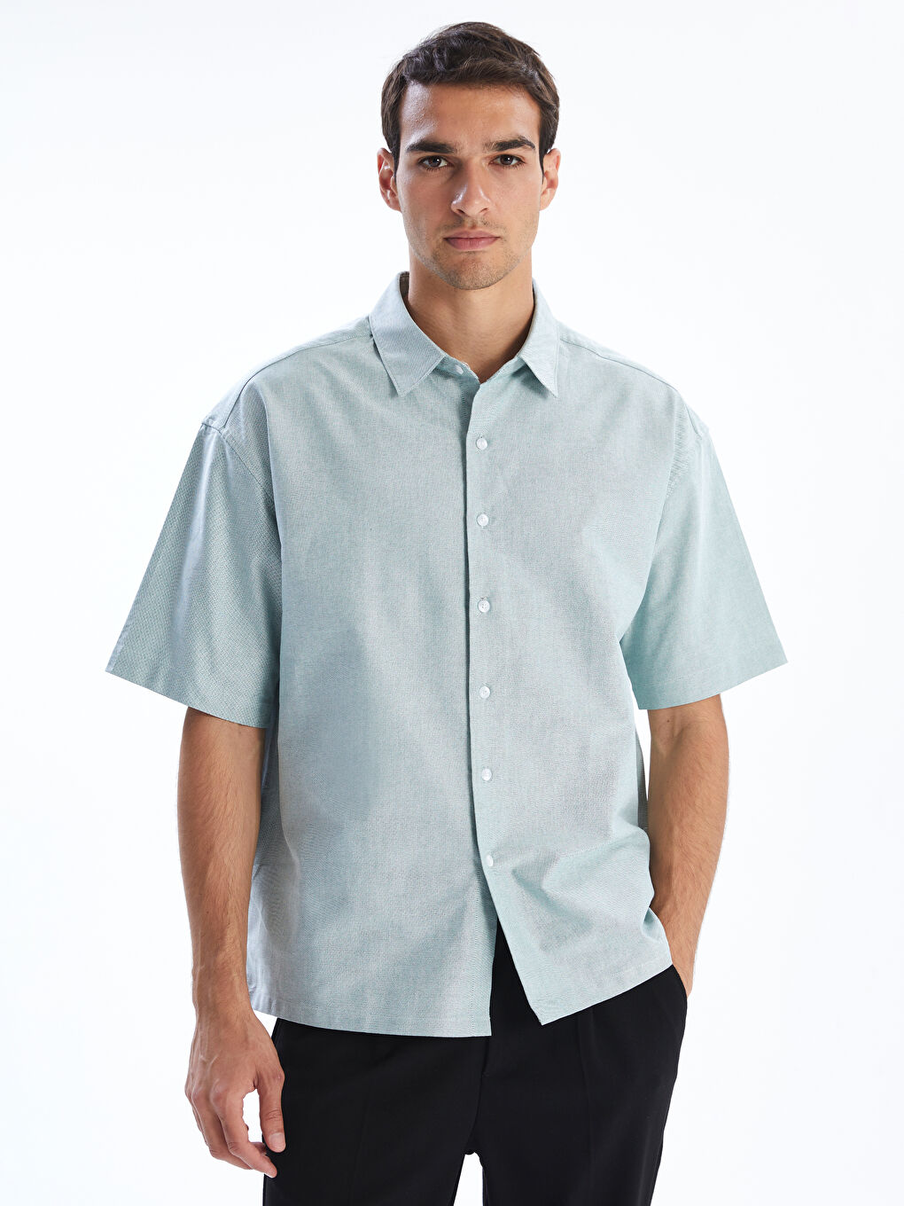 Regular Fit Short Sleeve Men's Shirt