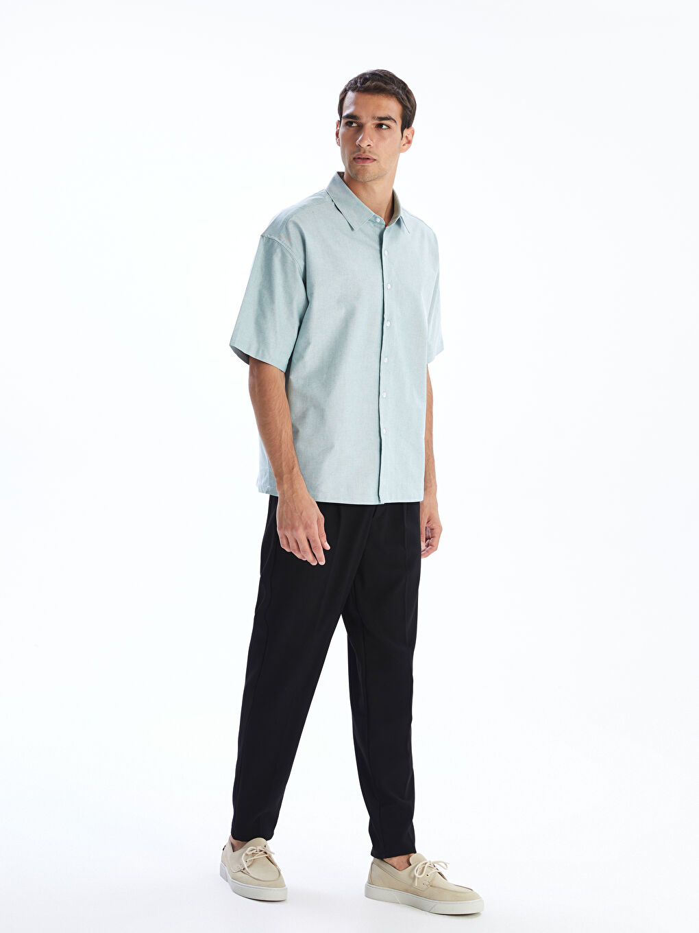 Regular Fit Short Sleeve Men's Shirt-1
