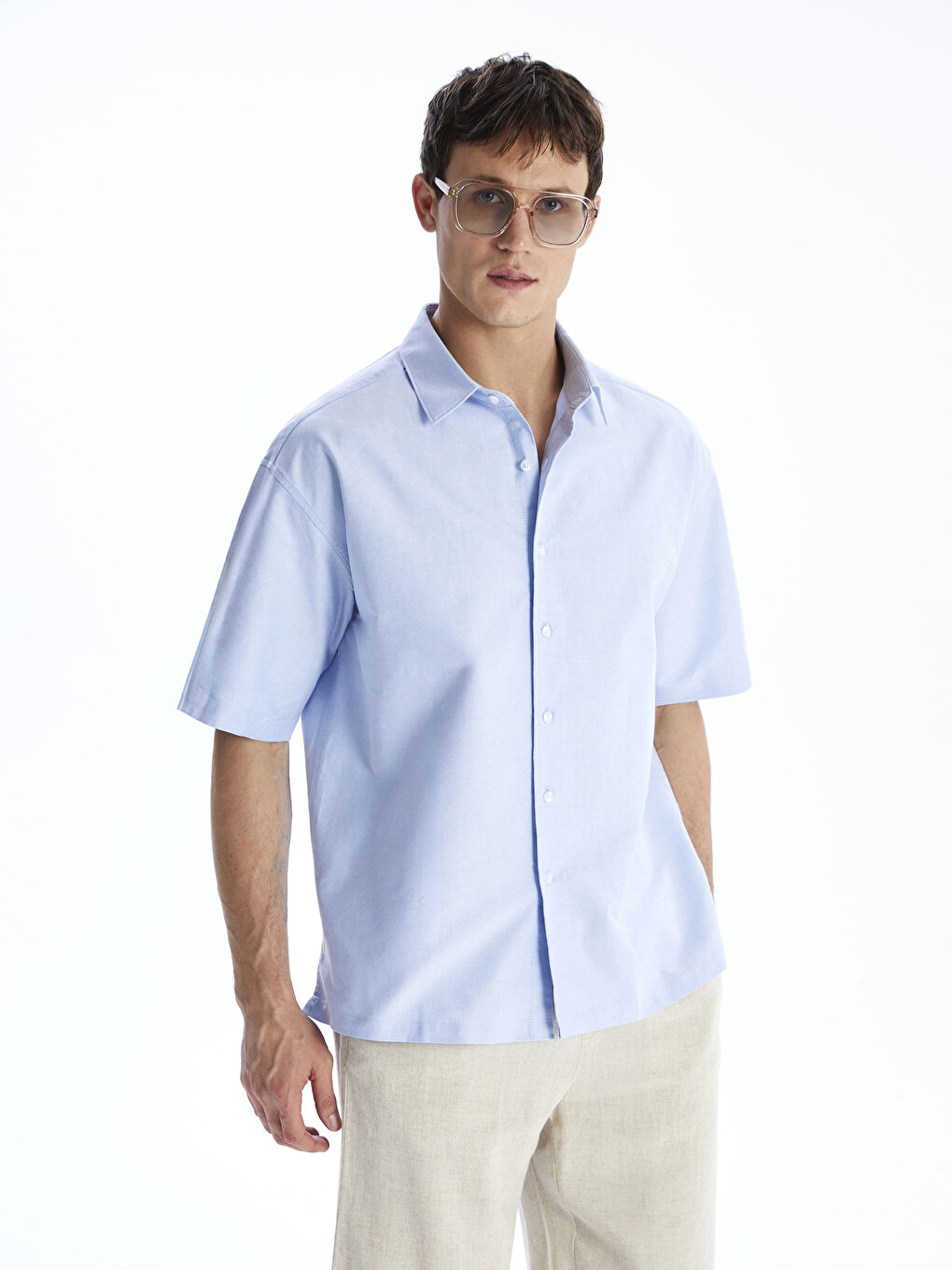 Regular Fit Short Sleeve Men's Shirt