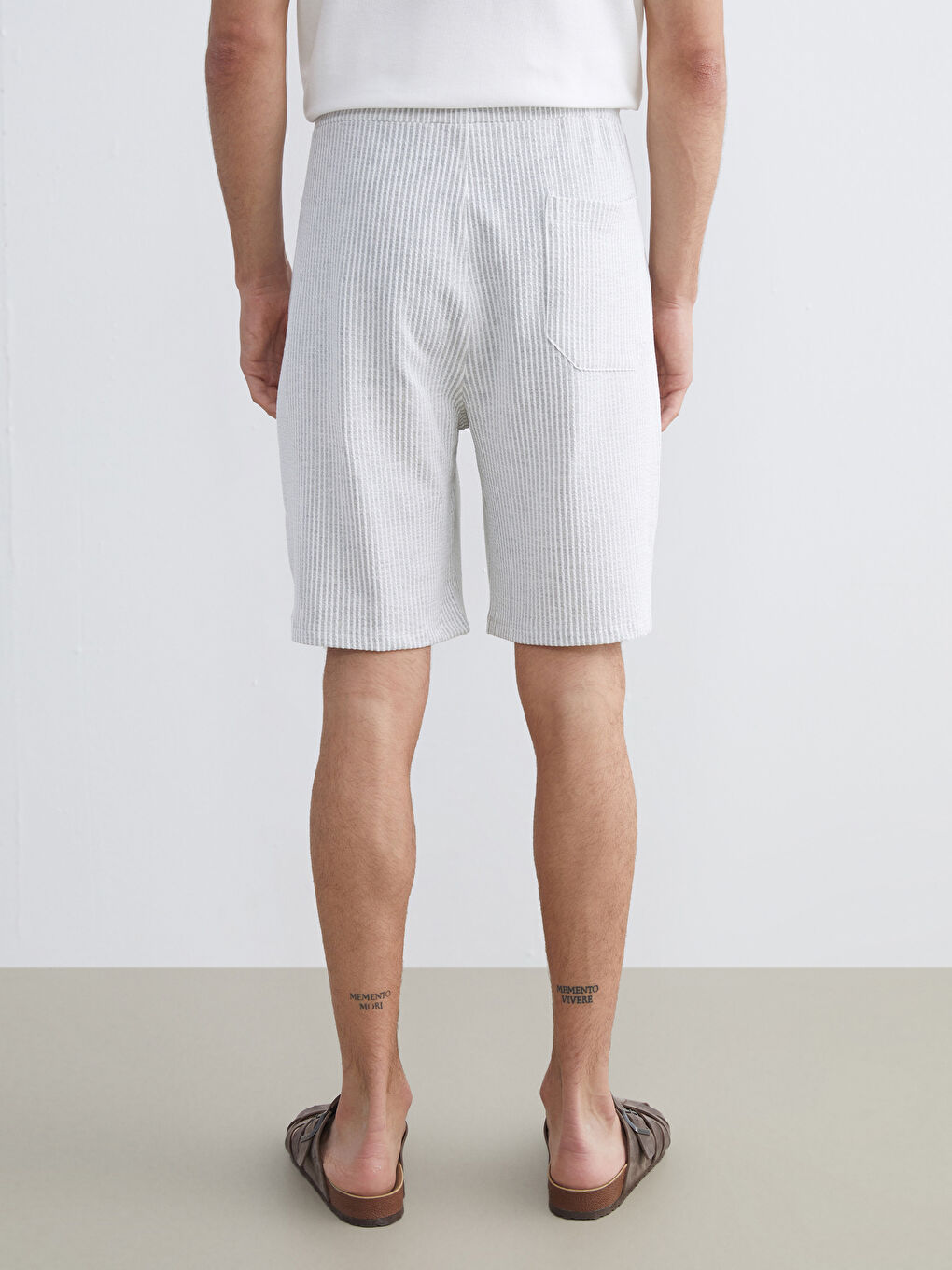 LCW Vision Standard Fit Striped Men's Shorts -S5RO07Z8-LFX