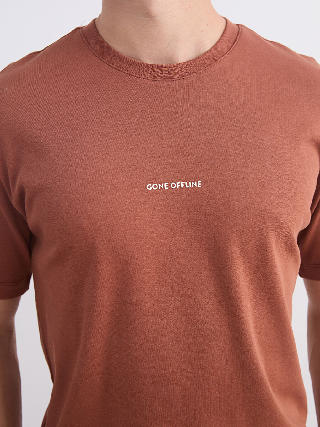 قميص بيجامة ياقة دائرية مطبوع جيرسي للرجال-5