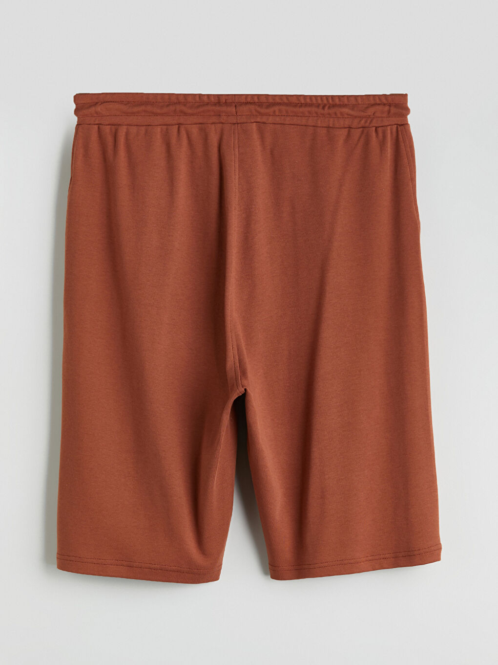 Kahverengi Standart Kalıp Erkek Pijama Alt Şort-5