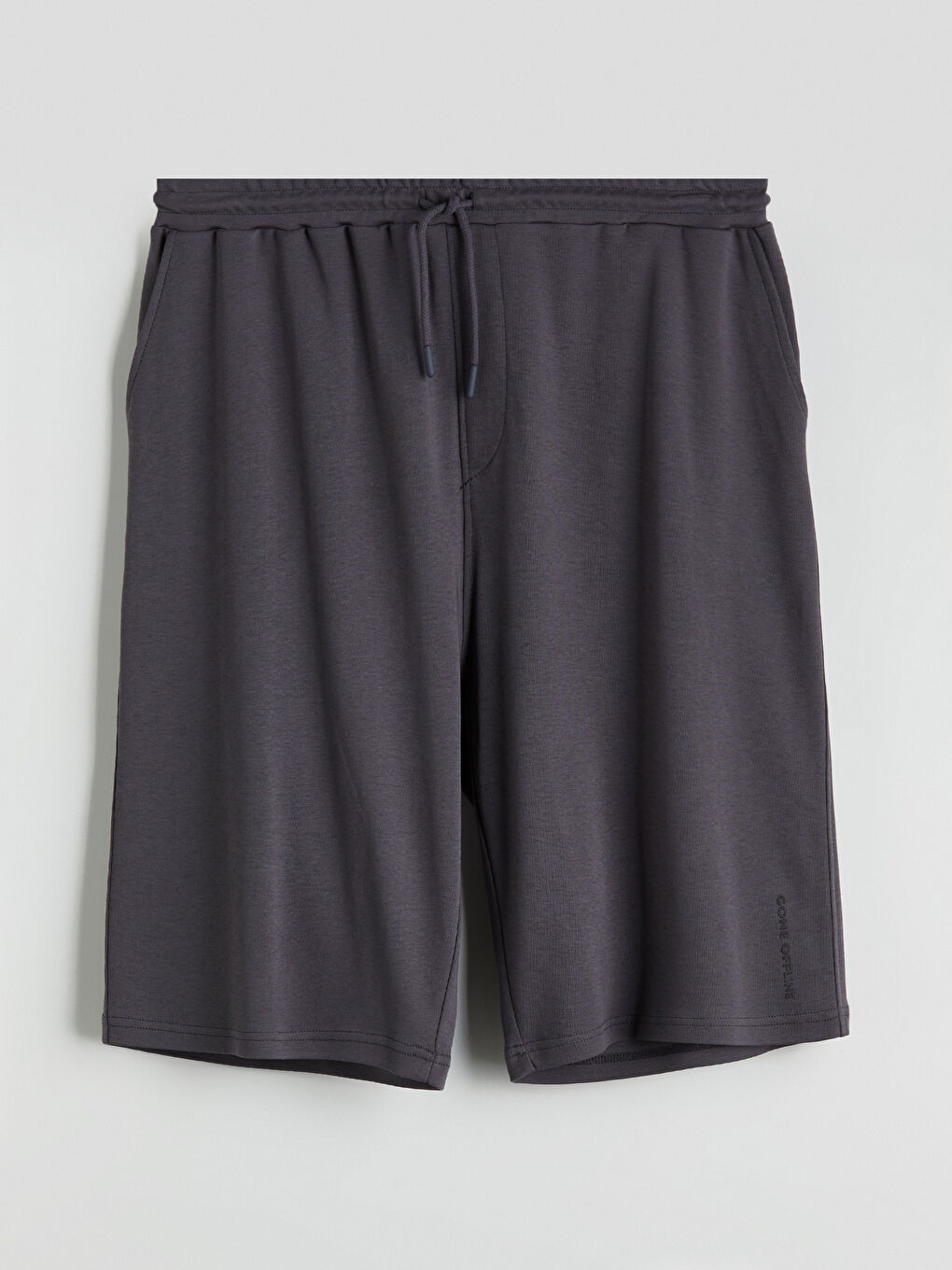 Gri Standart Kalıp Erkek Pijama Alt Şort-4