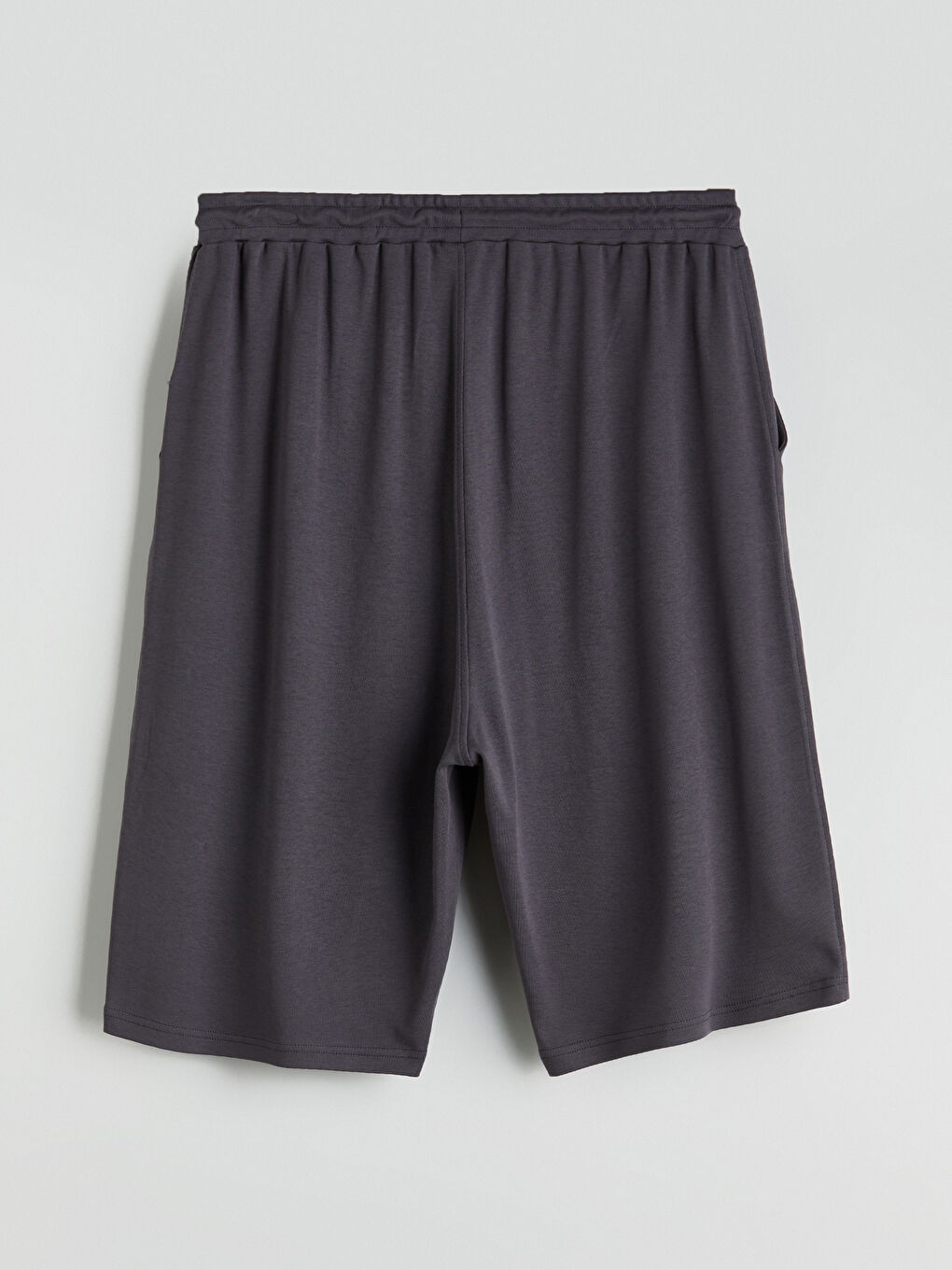 Gri Standart Kalıp Erkek Pijama Alt Şort-5