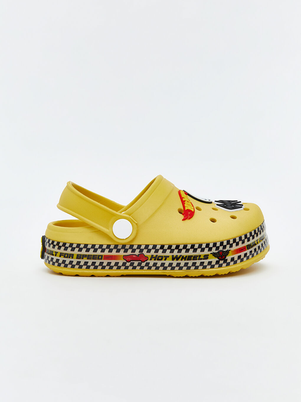 Sarı Hot Wheels Baskılı Erkek Çocuk Plaj Sandaleti-1