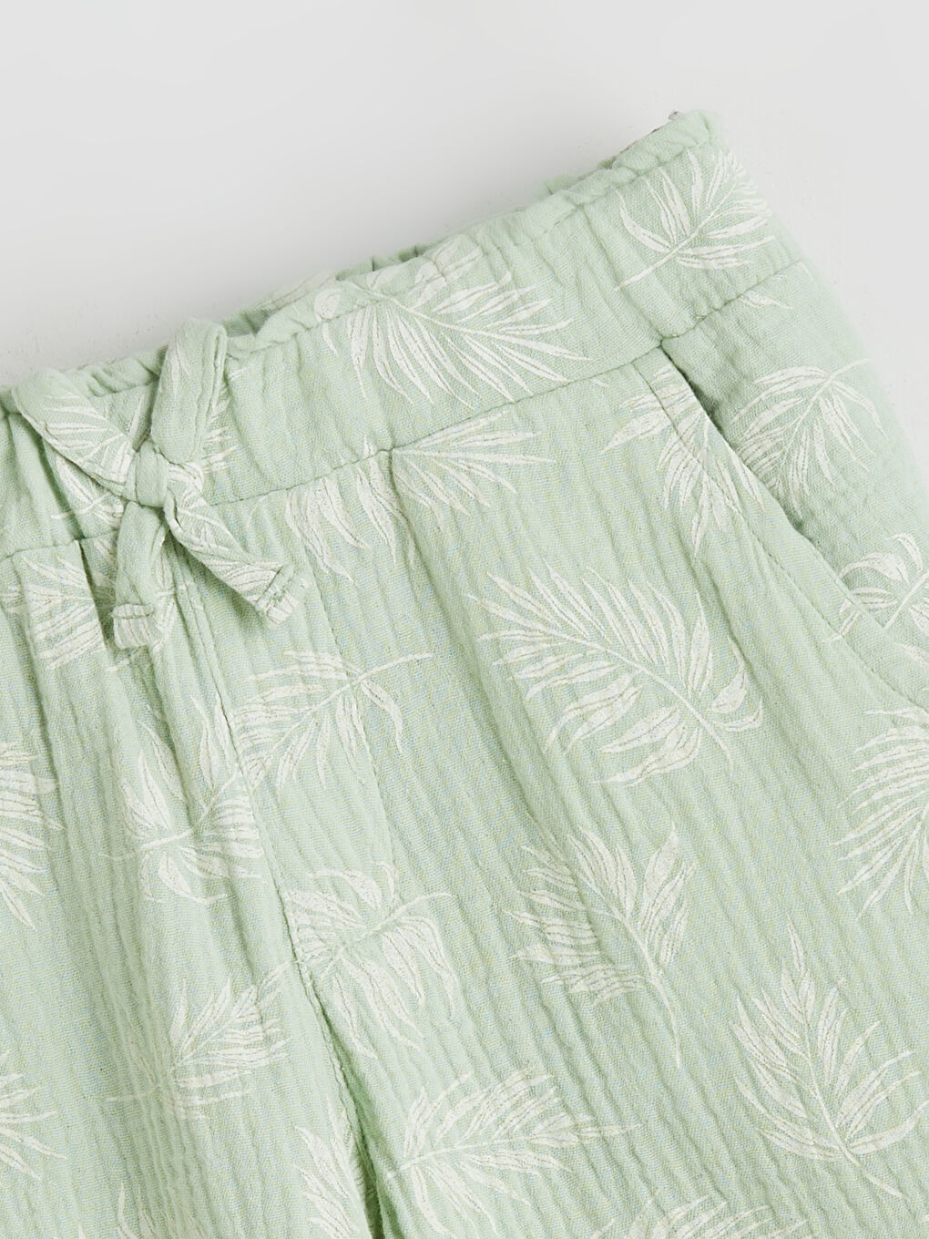 Pantaloni scurți Muselină cu Talie Elastică pentru Fete-1