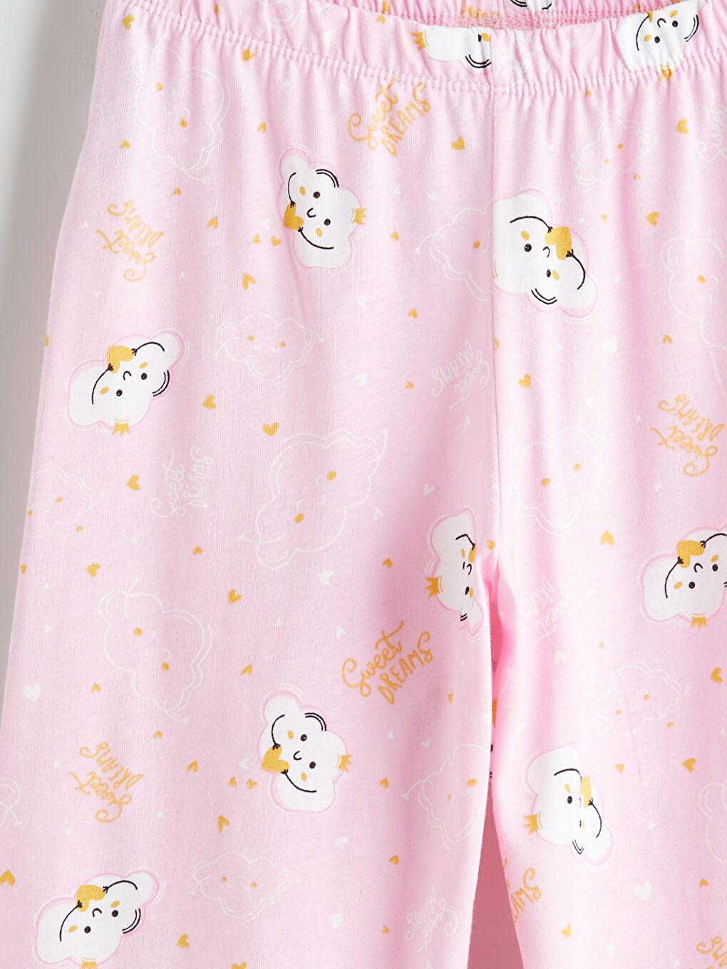 Crew Neck Girls' Capri Pyjamas Set -S5RO38Z4-FFB