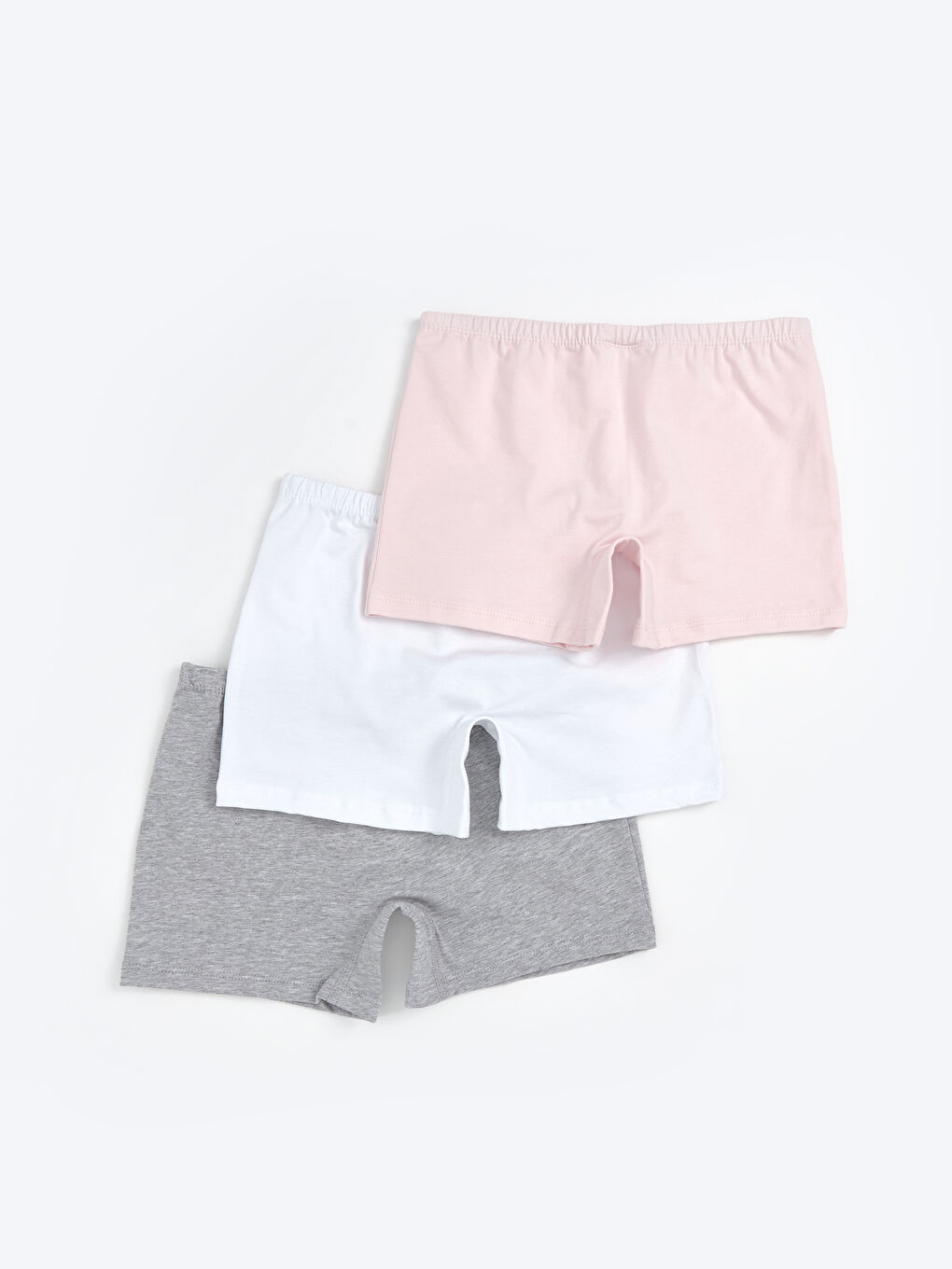 Pembe Baskılı Kız Çocuk Boxer 3'lü-1