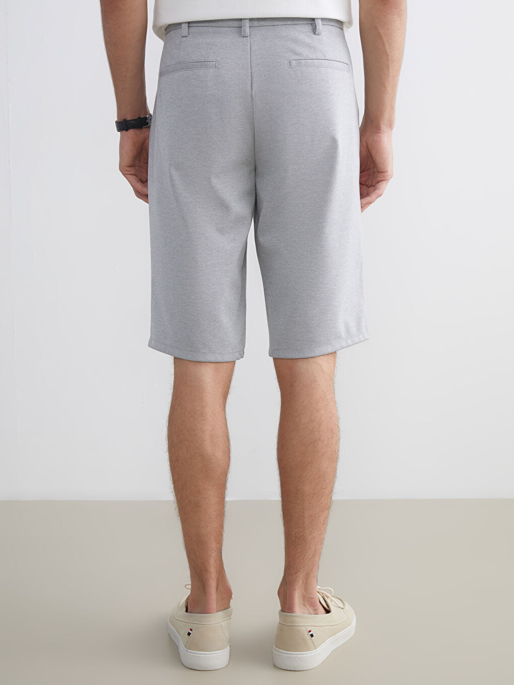 Gri Standart Kalıp Erkek Şort-3