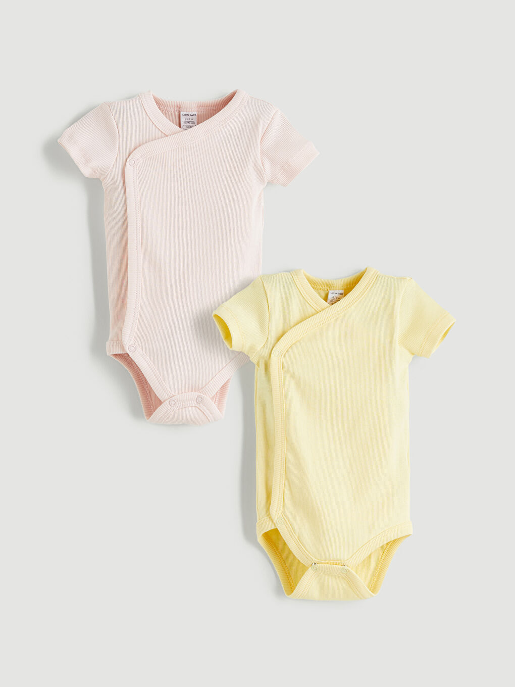 Pembe Bisiklet Yaka Basic Çıtçıtlı Body 2'li