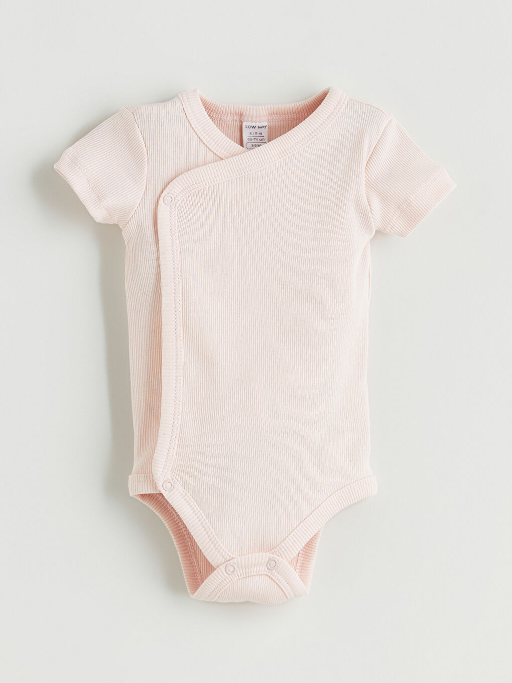 Pembe Bisiklet Yaka Basic Çıtçıtlı Body 2'li-4