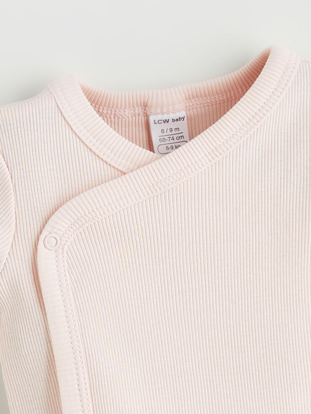 Pembe Bisiklet Yaka Basic Çıtçıtlı Body 2'li-5