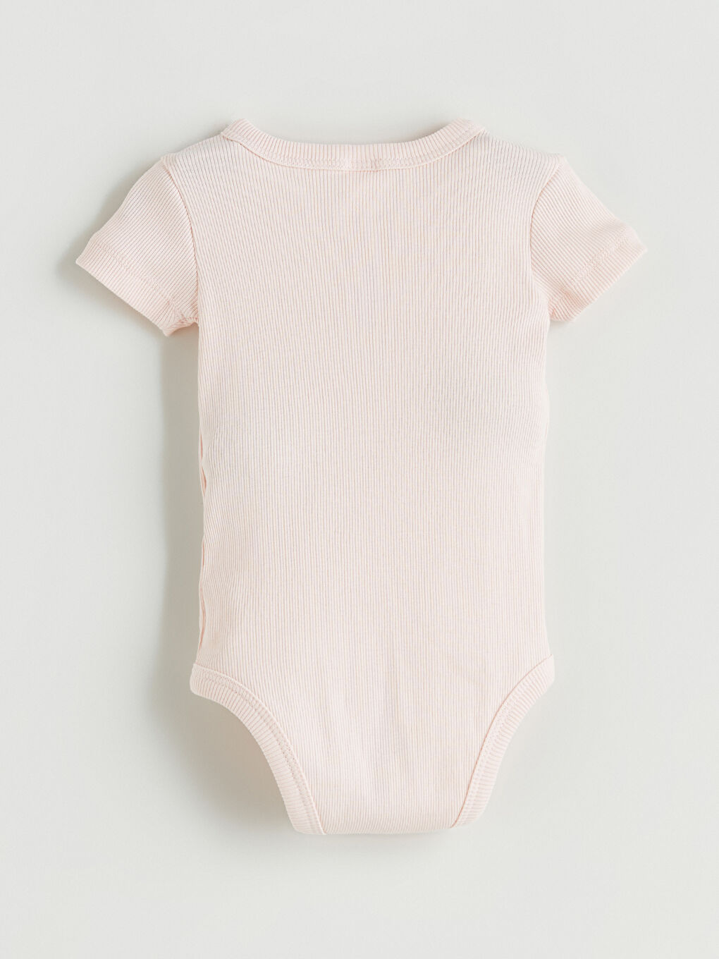 Pembe Bisiklet Yaka Basic Çıtçıtlı Body 2'li-6