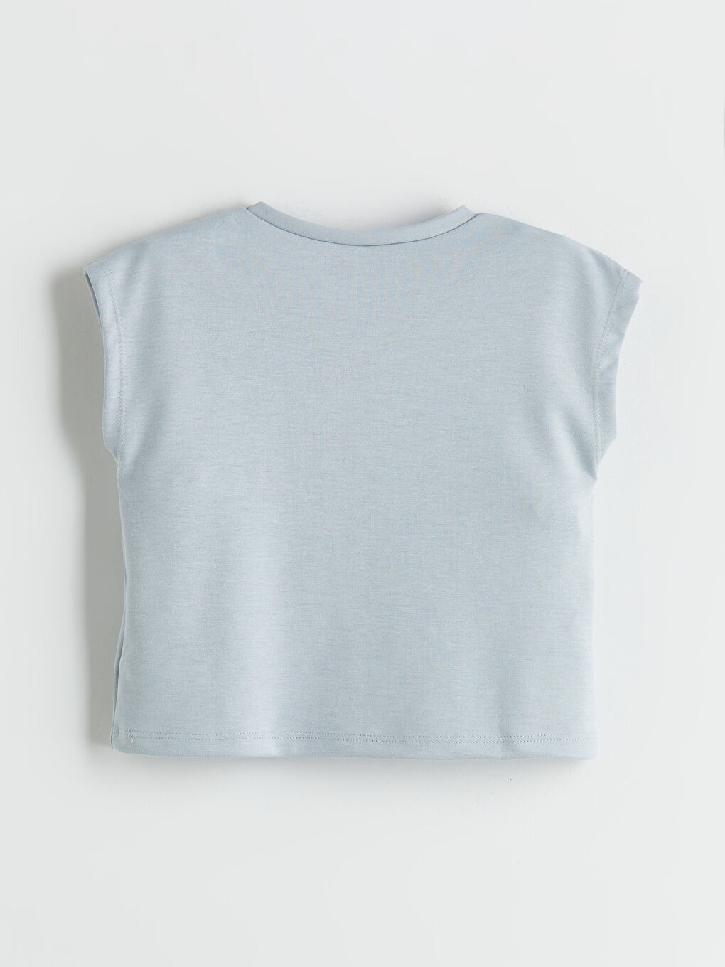 Gri Baskılı Kız Çocuk Tişört ve Şort 2'li-2