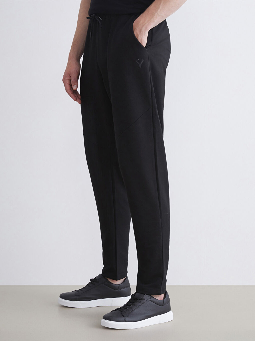 Siyah Büyük Beden Standart Kalıp Erkek Eşofman Altı-2