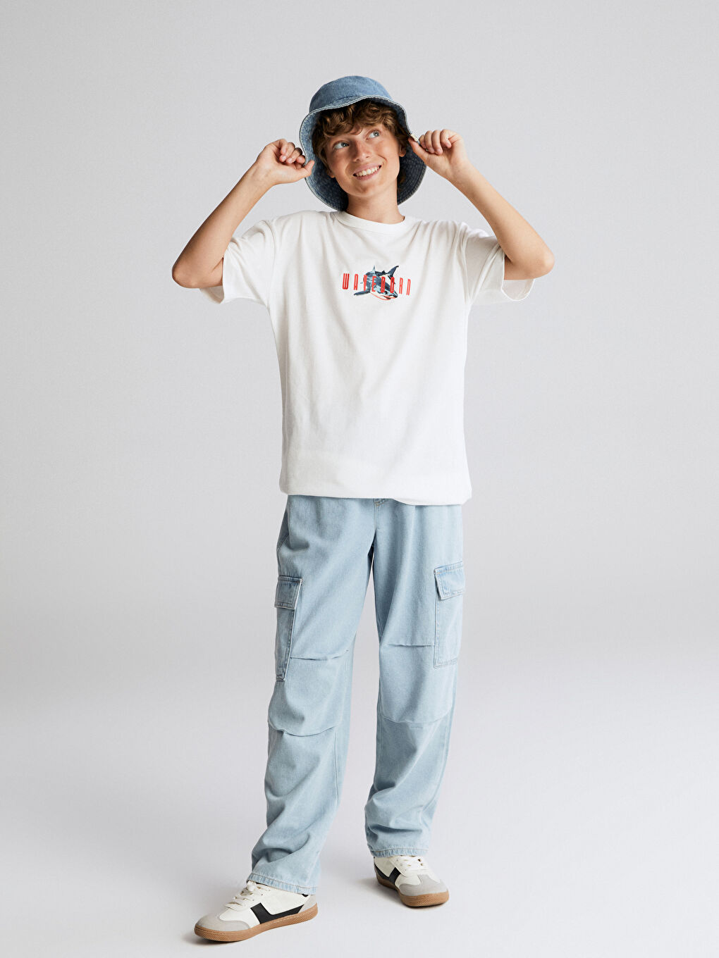 Crew Neck Boys' T-Shirt-1